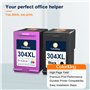 ColorKing Cartouches d'encre Remanufacturées Remplacement pour HP 304 304XL pour Envy 5032 5030 5020 5010 DeskJet 2620 2622 2630