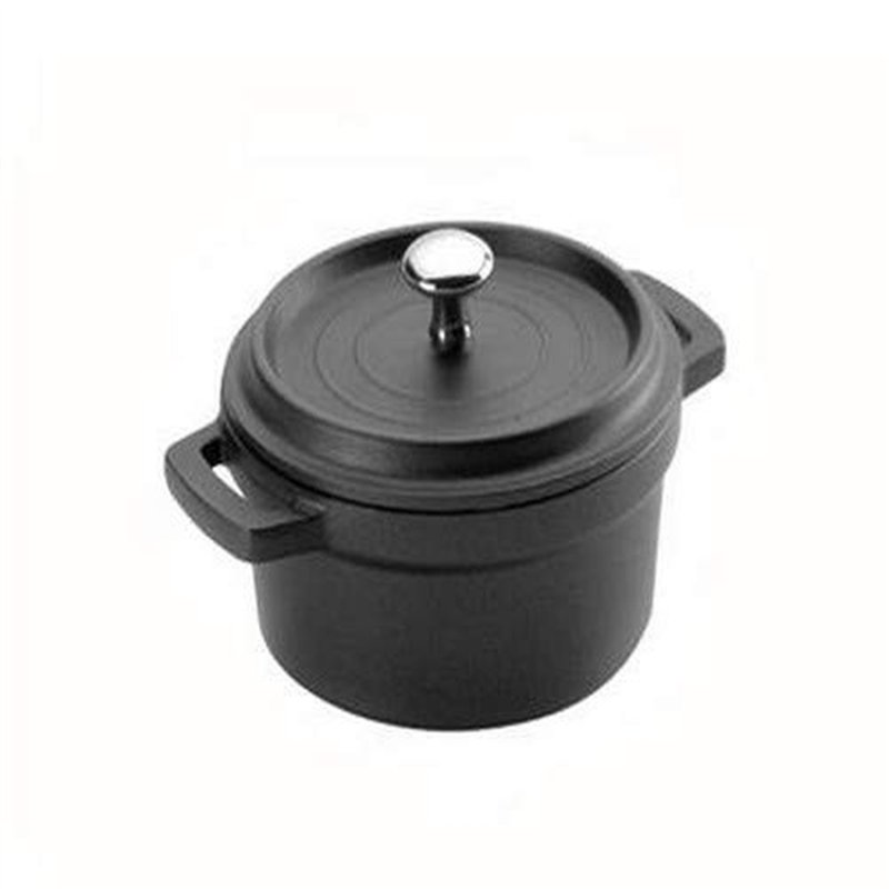 Image secondaire de LACOR 25917 Faitout avec Couvercle Rond + Poignées Amovibles Aluminium Fondu Noir 16 cm