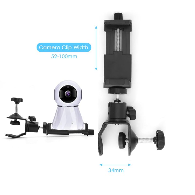 Image secondaire de Nicoone Support pour Moniteur de Caméra Universel pour Bébé, Support pour Moniteur De Bébé, Rotatif à 360 Degrés, Stabilisateur,
