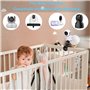 Nicoone Support pour Moniteur de Caméra Universel pour Bébé, Support pour Moniteur De Bébé, Rotatif à 360 Degrés, Stabilisateur,
