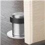 TEESIN 2pcs Butée de Porte Ronde en Acier Inoxydable Ø 32 mm, Butoir de Porte Sol, Entretoise pour Fixation au Sol, Installer au