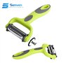 Senven® Éplucheur 3 en 1 – multifonction pour éplucher les pommes de terre, les carottes et divers légumes et fruits, convient p