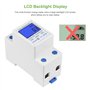 DIFCUL Compteur électrique Monophasé 5-80A 230V 50Hz Compteur d'énergie électrique Numérique avec écran LCD Compteur Divisionnai