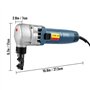 VEVOR Grignoteuse Électrique 380 W Cisaille Grignoteuse à Tôle Épaisseur 1,8 mm, 1800 tr/min Outil Professionnel de Découpe Méta
