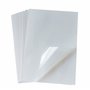 Lot de 25 feuilles de papier autocollant en vinyle translucent imprimable format A4 (21 x 29