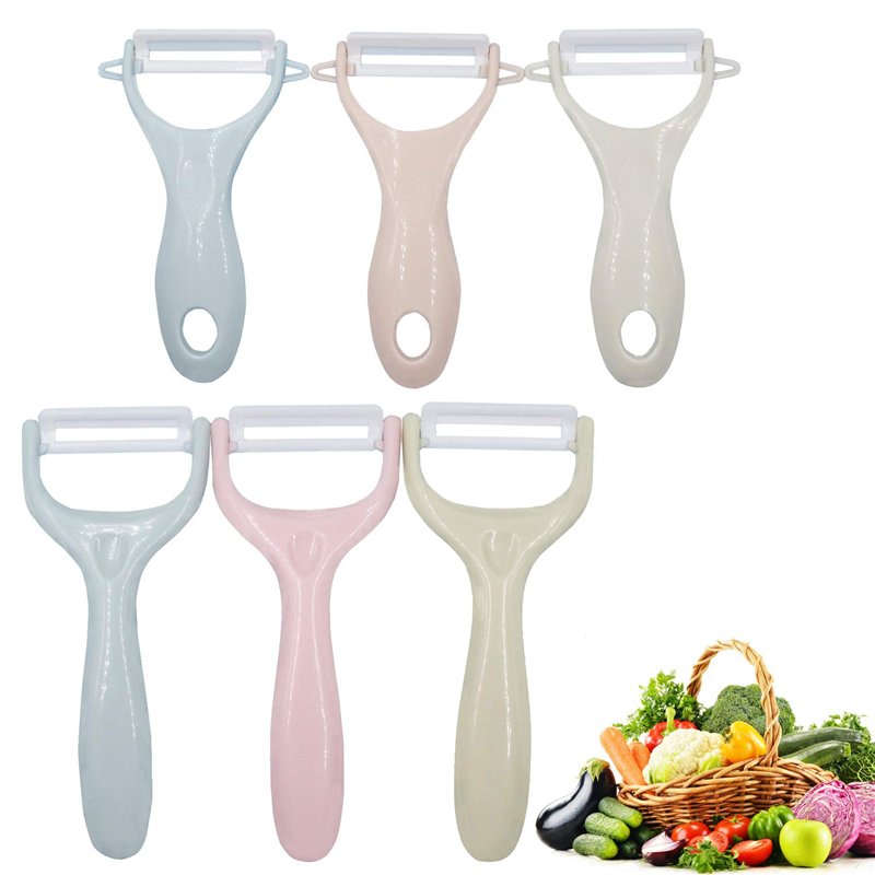 BITEFU 6 Pcs Eplucheur de Légumes Econome, Couteau Ceramiques Cuisine Enfant Eplucheur de Pomme