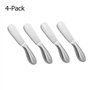 Accfore Lot de 4 couteaux à épander, couteaux multifonctions en acier inoxydable pour fromage, beurre froid, confiture, pâtisser