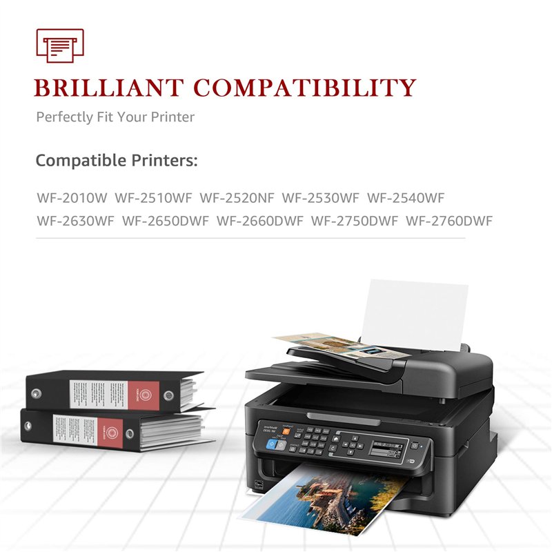 Image secondaire de Toner Kindom 16 XL Compatible Cartouche d'encre Remplacement pour Epson 16XL pour Epson Workforce WF-2510 WF-2630 WF-2750 WF-276