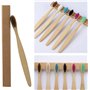 GeekerChip Brosses à Dents en Bambou,Lot de 10 Brosses à Dents à Poils Souples en Bambou,Poils Doux Naturels,pour la famille, le