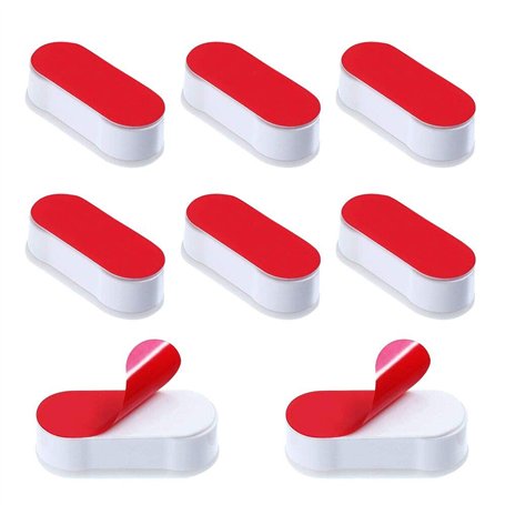 Tampons Abattant WC 8 Pièces Patins Pare-chocs de Siège de Toilette Patins pour Abattant de Toilette pour Maison Hôtel Restauran