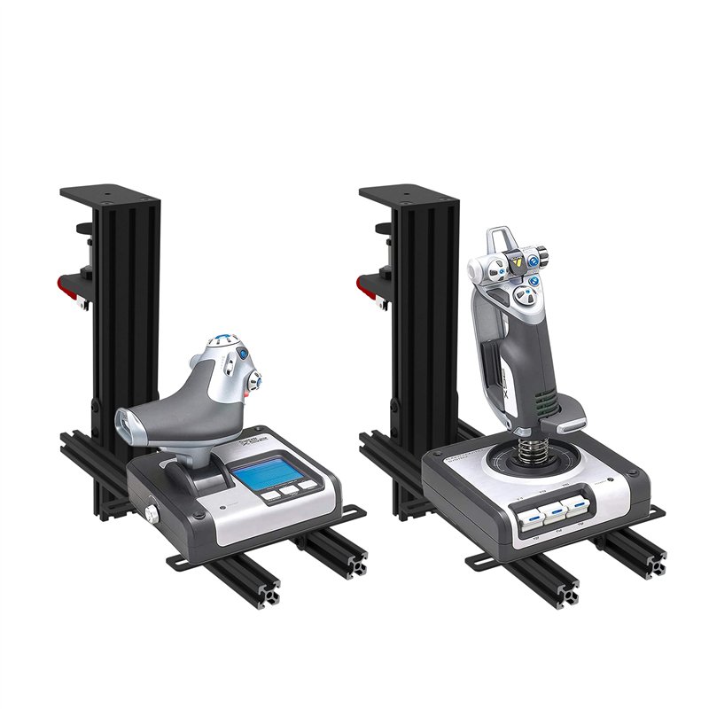 Image secondaire de Hikig Lot de 2 Supports de Bureau pour Hotas, Joystick Simulateur de Vol pour Thrustmaster Warthog/ T16000M FCS/TCA/T.Flight, Lo