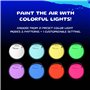 Spinballs Bolas Lumineuses - USB Rechargeable avec 22 Modes et Motifs Lumineux Colorés – Balle de Jonglage Durable, Soft-Core LE