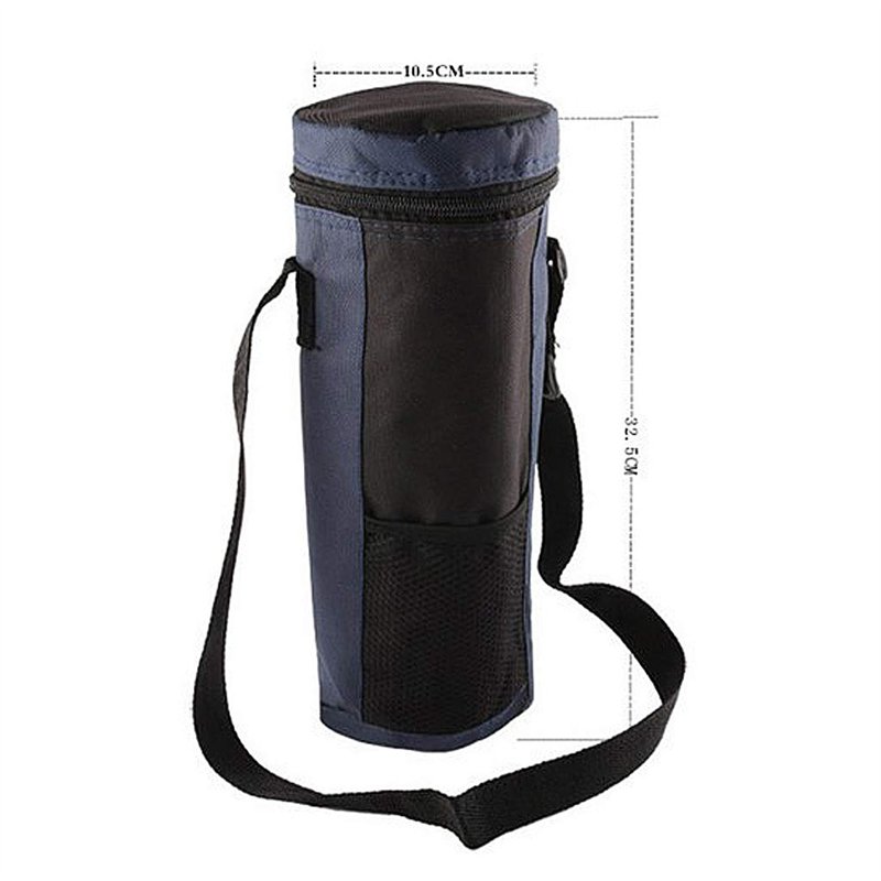 Image secondaire de lahomia 2L Oxford Cylinder Cooler Bag l'eau Isolée Boit des Bouteilles/Canettes Sac de Transport - Bleu, comme Décrit