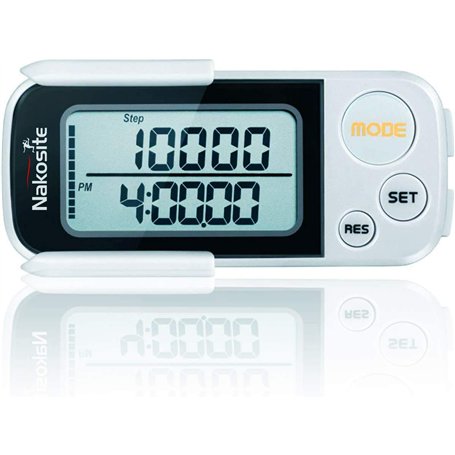 NAKOSITE Le Meilleur podomètre Marche 3D avec Sangle et Clip