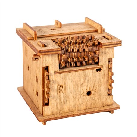 iDventure Cluebox - Schrödingers Cat - Puzzle Escape Room Jeu - Puzzle 3D - Boite en Bois - Cadeau Homme Original - Casse-tête e