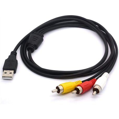 Câble USB vers 3 RCA