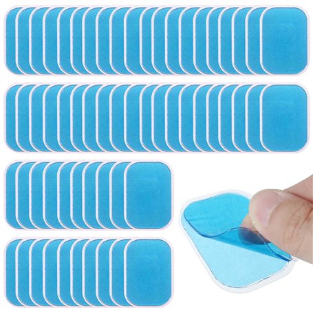 ACHANFLY 60pcs EMS Gel Pad Patch Hydrogel Gel Electrostimulation Electrode Musculation Abdo Électrodes Remplacement de Gel Feuil