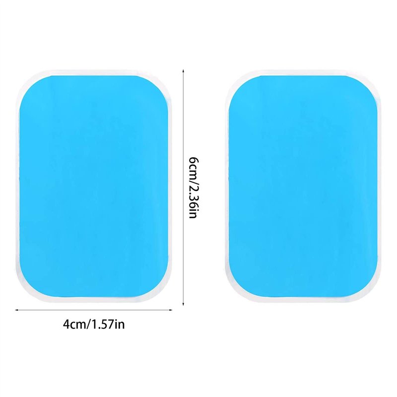 Image secondaire de ACHANFLY 60pcs EMS Gel Pad Patch Hydrogel Gel Electrostimulation Electrode Musculation Abdo Électrodes Remplacement de Gel Feuil