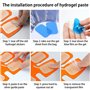 ACHANFLY 60pcs EMS Gel Pad Patch Hydrogel Gel Electrostimulation Electrode Musculation Abdo Électrodes Remplacement de Gel Feuil