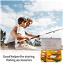 Pêche Accessoires Boîtes de Rangement, Boîte de Crochet de Leurre de Pêche, Double Face de Rangement étanche de pêche Boîte de R