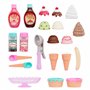 Battat - Play Circle - Jouet alimentaire - Sweet Treats Ice Cream Parlour - 21 pièces - Set de glaces - Accessoires de cuisine p