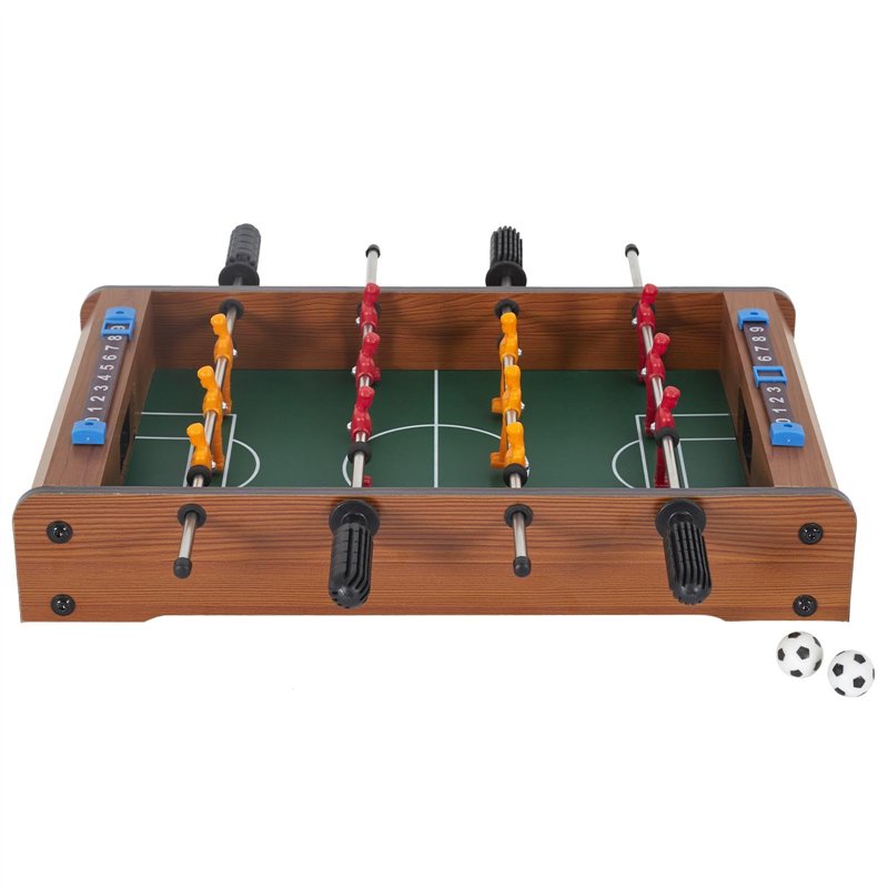 Image secondaire de MISTER GADGET MG2018 Jeu de Table Baby-Foot avec 2 Panneaux de Score et 2 balles Bois métal et Plastique, Aléatoire : Multicolor