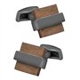Anfly Hommes Boutons De Manchette Fabriqués À La Main Carré en Bois Boutons De Manchette Liens Saint Valentin Anniversaire Anniv