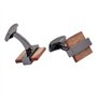 Anfly Hommes Boutons De Manchette Fabriqués À La Main Carré en Bois Boutons De Manchette Liens Saint Valentin Anniversaire Anniv