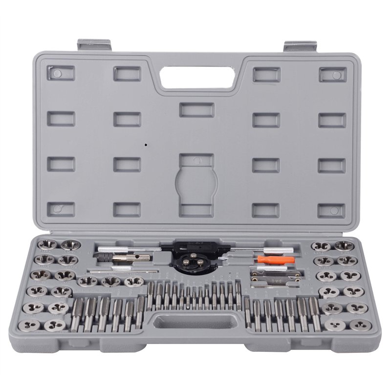 DAYUAN Coffret de Tarauds et Filières,60 pièces Kit de Filetage M3-M12 pour la Création et la Réparation de Filetage Taraudage