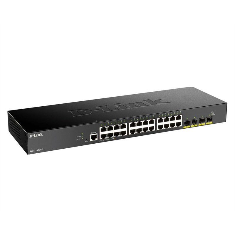 Image secondaire de D-Link DGS-1250-28X Switch Smart+ 24-Port Gigabit + 4x 10G SFP+ Idéal pour Entreprise Administration et Réseaux Gérés