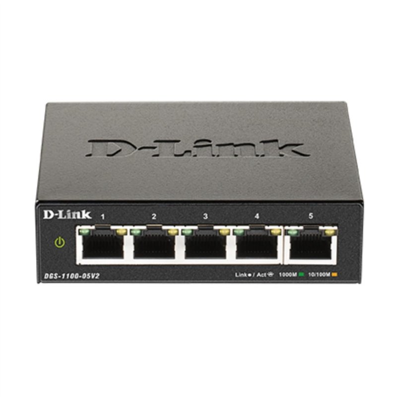 D-Link Commutateur Ethernet, 5 ports facile Smart Managed Gigabit réseau Internet bureau ou support mural (DGS-1100-05V2)