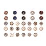 30 pièces Simple Broche Femme Boutons de Broche de Chemise Couvrant Boutons de Broche de Sécurité pour Écharpe Col de Chemise Ch