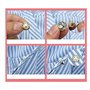 30 pièces Simple Broche Femme Boutons de Broche de Chemise Couvrant Boutons de Broche de Sécurité pour Écharpe Col de Chemise Ch