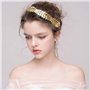 Couronne de Laurier Doré, XCOZU Bandeau Grecque Romain Coiffe Cheveux Couronne Femme Accessoires, Bridal Coiffe de Mariage Feuil