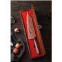 XINZUO 21.5cm Couteau de Chef en Acier Damas, Couteau de Cuisine Kiritsuke Couteau Professionnel -Manche en Bois de fer du Déser