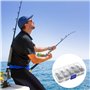 Skyzone Hameçon de Pêche, Lot de 500 Hameçons en Acier Carbone 10 tailles assorties (3#-12#) avec ardillons hameçons mer avec bo