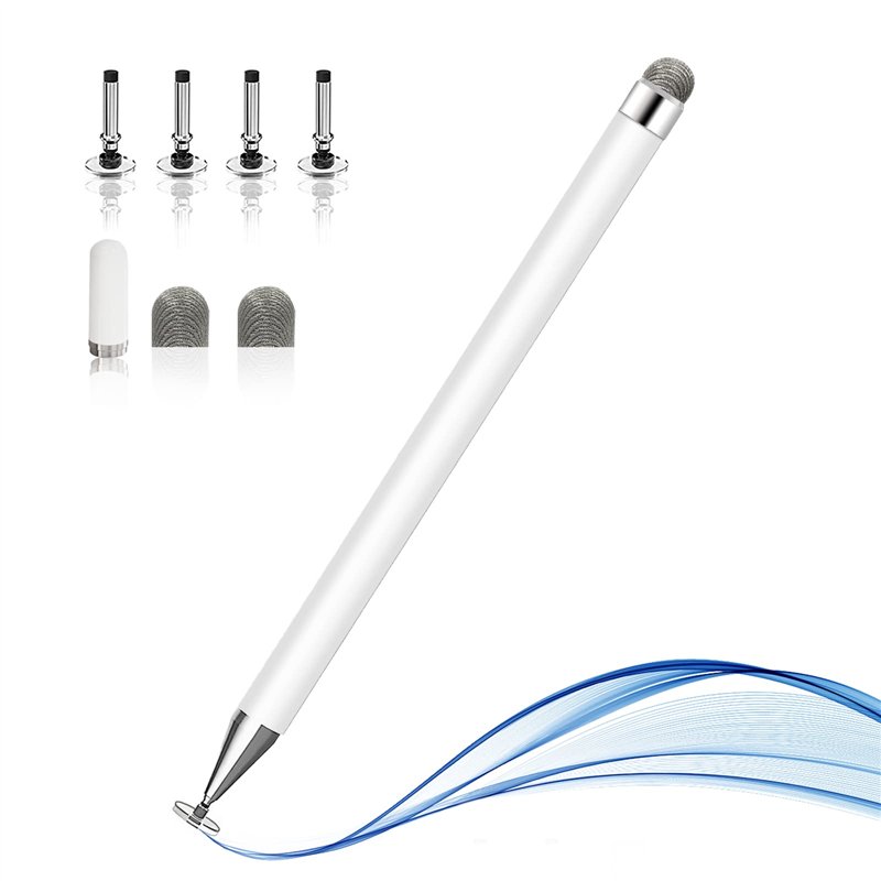 Stylos pour écrans tactiles, Stylet capacitif Haute sensibilité, Capuchon de Couverture magnétique, Universel pour Apple/iPhone/
