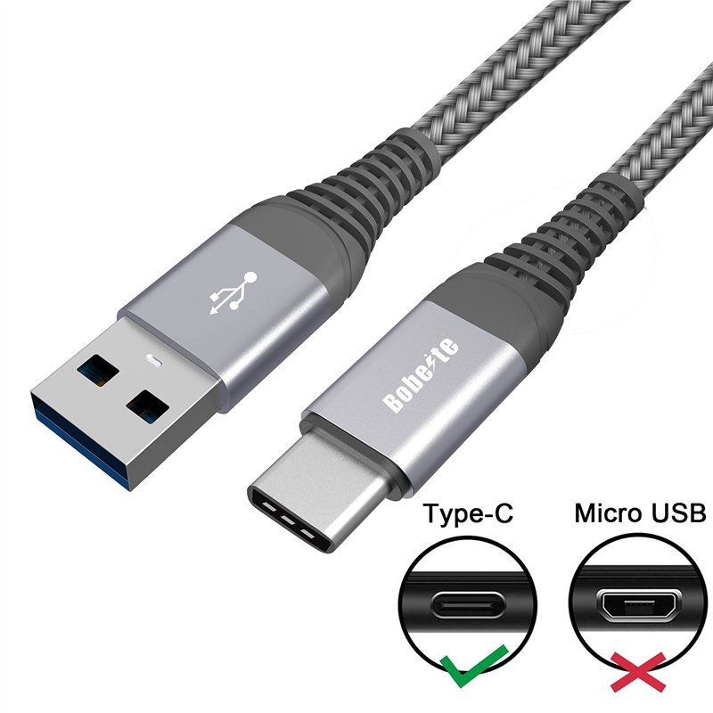 Image secondaire de Câble Chargeur USB C [Lot de 4,1M+2M+2M+3M],Cordon Type C 3A Charge Rapide Nylon Tressé pour Samsung Galaxy S20 S21 S22 S23 Plus