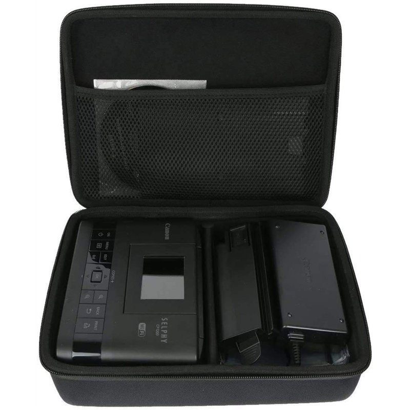 Khanka Dur Case étui Housse pour Canon Selphy CP1300 CP1200 imprimante Photo. (Noir)