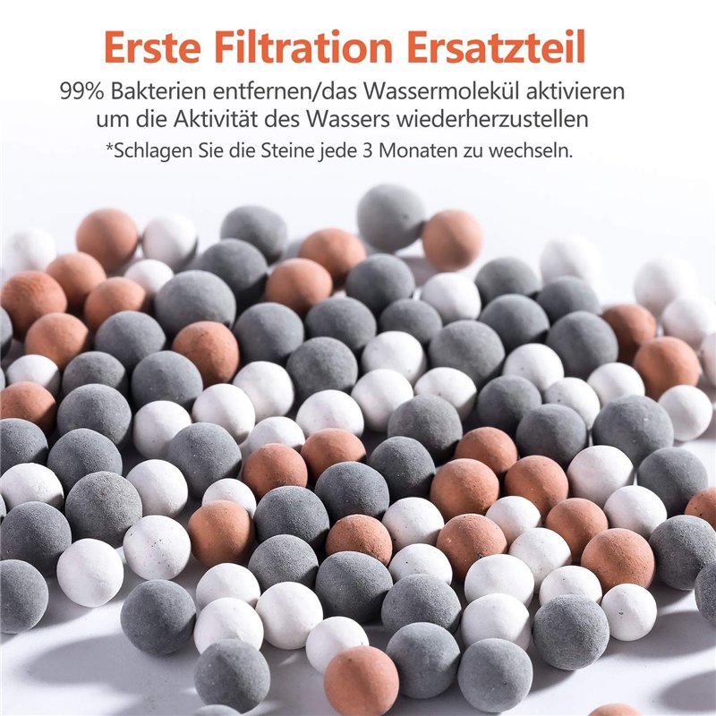 Image secondaire de Magichome Lot de 9 boules minérales à ions négatifs pour adoucir l'eau dure, enlever le chlore, les bactéries et autres impureté