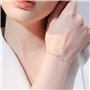Bracelet Bijoux en Argent Sterling zircone cubique 925 pour Femmes, Infinity Symbol Love Cadeau pour l'anniversaire de Noël Sain