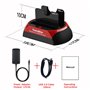 Tccmebius USB 3.0 Station d'accueil pour Disque Dur, TCC-S868-DE USB 3.0 à SATA IDE Dual Slots Boîtier de Disque Dur Externe, po