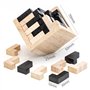 XLKJ 3D Jeu de Puzzle en Bois, Casse-tête Jigsaw Lock Jouet éducatif Cadeau pour Enfants et Adultes