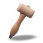 LHKJ Marteau Maillet en Bois de Hêtre Outil, Bois à Découper Marteau Artisanat du Cuir Carving