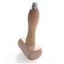 LHKJ Marteau Maillet en Bois de Hêtre Outil, Bois à Découper Marteau Artisanat du Cuir Carving