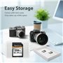 Gigastone Carte Mémoire SDXC 256 Go, 4K Pro Série, Vitesse de Transfert allant jusqu'à 100 Mo/s. Compatible avec Caméra Canon Ni