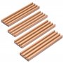 Yellow Mountain Imports Racks/Plateaux de Dominos en Bois de Hêtre (25 Centimètres) - Ensemble de 4 - Supports de Dominos pour M
