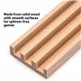 Yellow Mountain Imports Racks/Plateaux de Dominos en Bois de Hêtre (25 Centimètres) - Ensemble de 4 - Supports de Dominos pour M
