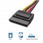 Cable Matters Câble d'alimentation Molex vers SATA à 4 Broches de Ensemble 3 Pièces(SATA vers Molex) - 15cm