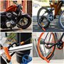 ValueMax Antivol en U pour Vélo, Antivol de Vélo Noir avec 1,8 m Câble, Serrure de Vélo avec Support de Montage Robuste, Idéal p